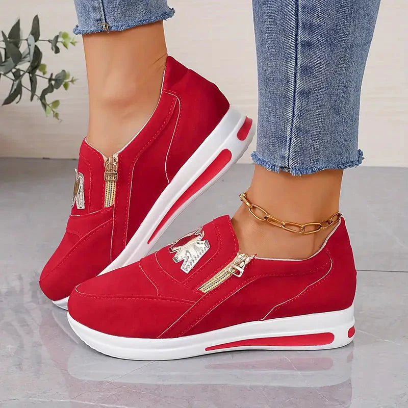 Sneaker - Plattform - Slip-On - Walkingschuhe - Damenschuhe EB