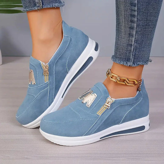 Sneaker - Plattform - Slip-On - Walkingschuhe - Damenschuhe EB