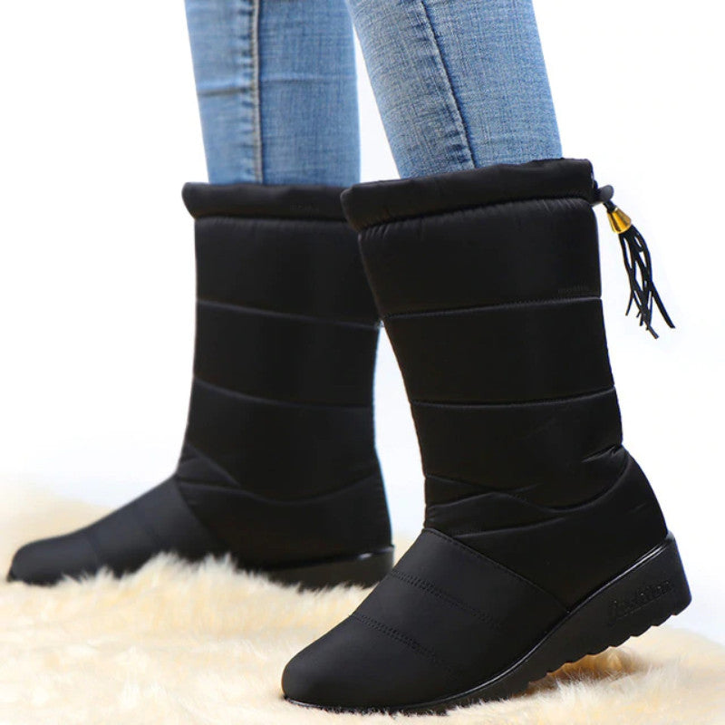 EB | Damen Wasserdichte Winter Warme Baumwollstiefel