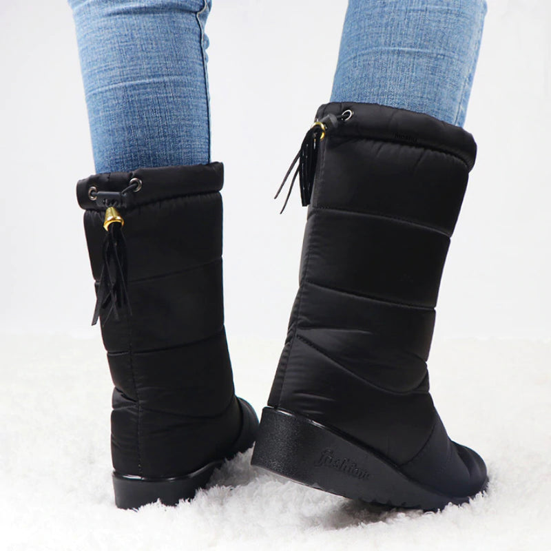 EB | Damen Wasserdichte Winter Warme Baumwollstiefel