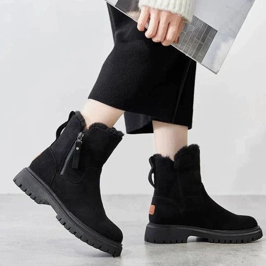 EB | Warme Damenstiefel mit Reißverschluss