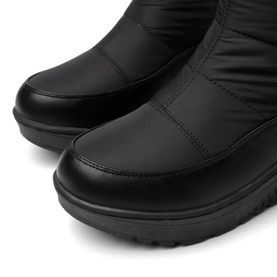 Warme rutschfeste aus Pelz gefütterte kniehohe Stiefel EB