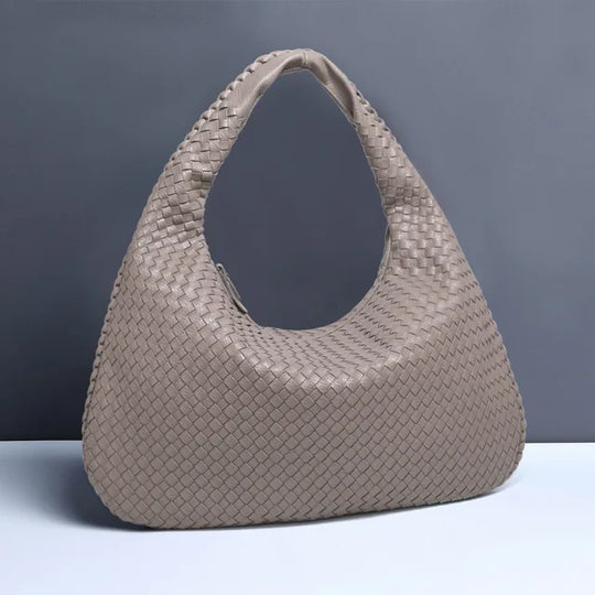 EB | Vintage Umhängetasche Damen Geflochtene Handtasche mit Reißverschluss Im Sale