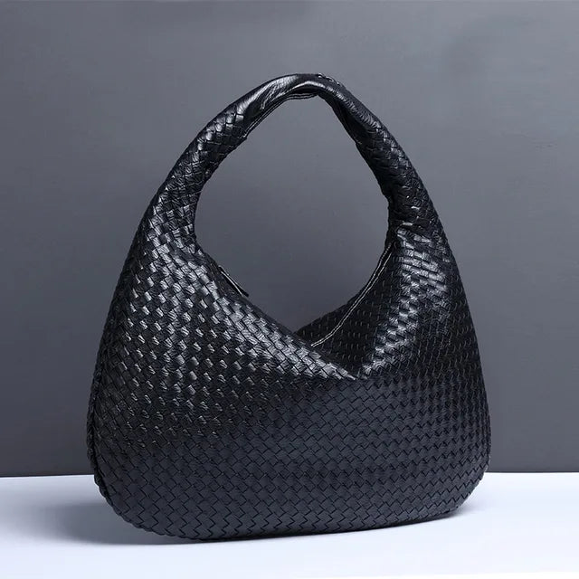 EB | Vintage Umhängetasche Damen Geflochtene Handtasche mit Reißverschluss Im Sale