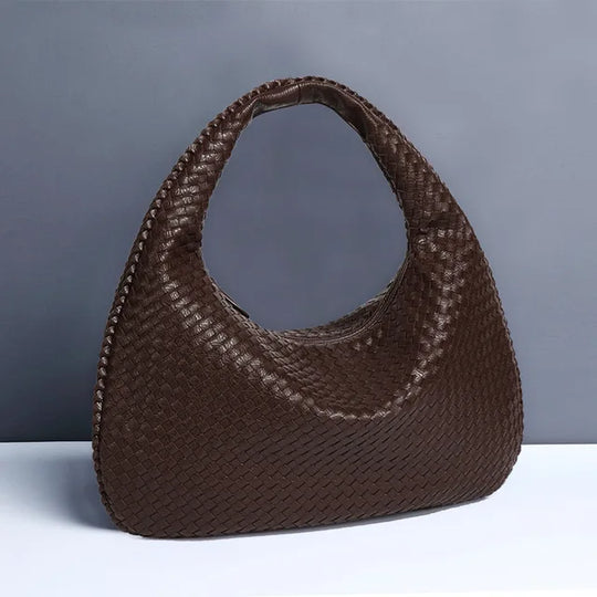 EB | Vintage Umhängetasche Damen Geflochtene Handtasche mit Reißverschluss Im Sale