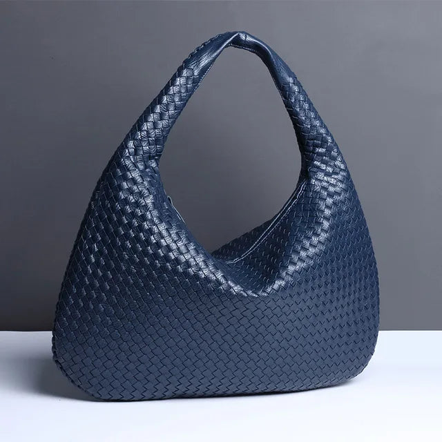 EB | Vintage Umhängetasche Damen Geflochtene Handtasche mit Reißverschluss Im Sale
