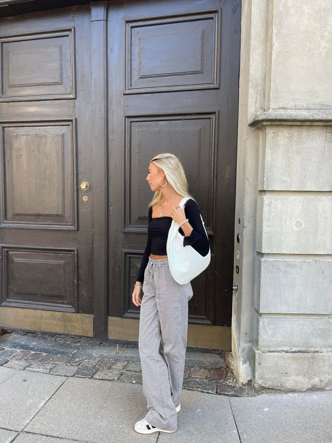 EB | Vintage Umhängetasche Damen Geflochtene Handtasche mit Reißverschluss Im Sale