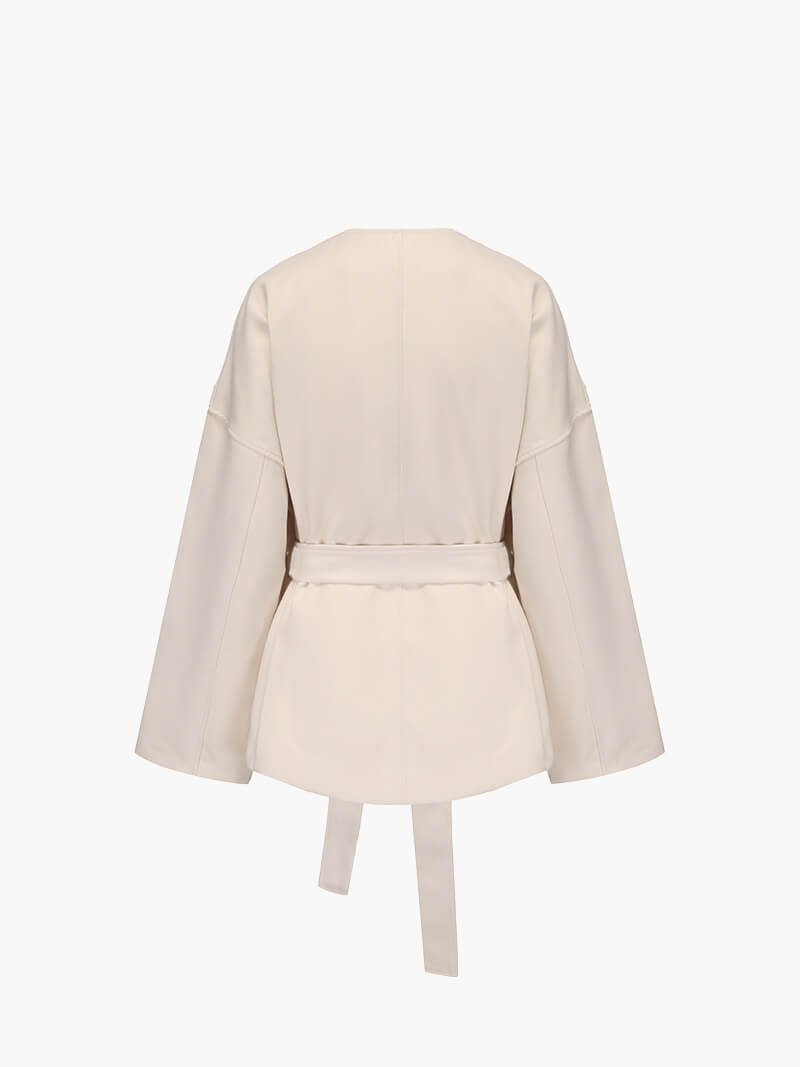 EB | Kimono Jacke Eleganter Cardigan mit Bindegürtel