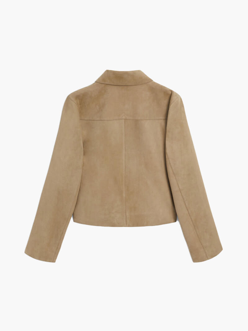 EB | Wildlederjacke Klassische Kurzjacke mit Taschen