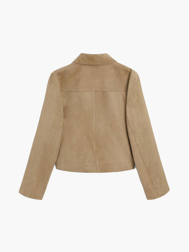 EB | Wildlederjacke Klassische Kurzjacke mit Taschen