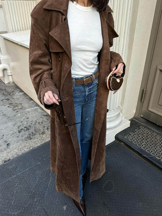 EB | trenchcoat - eleganter langer Damenmantel