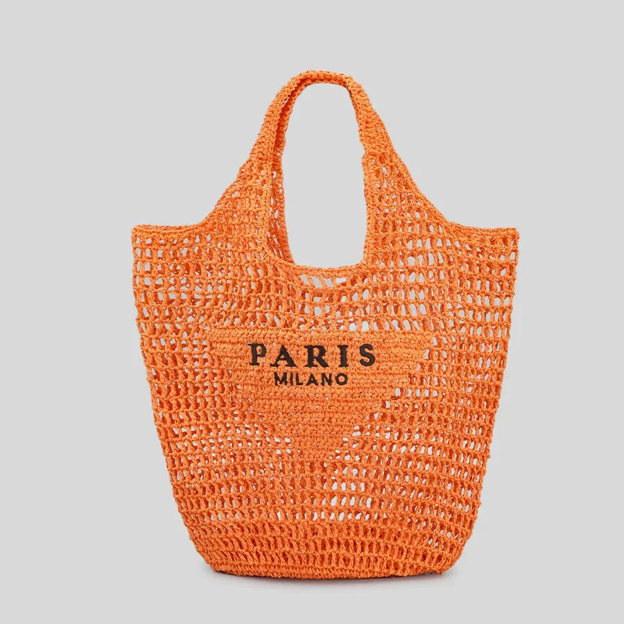 EB | Milano - Handgewebte Tasche mit EB | und Milano-Aufdruck
