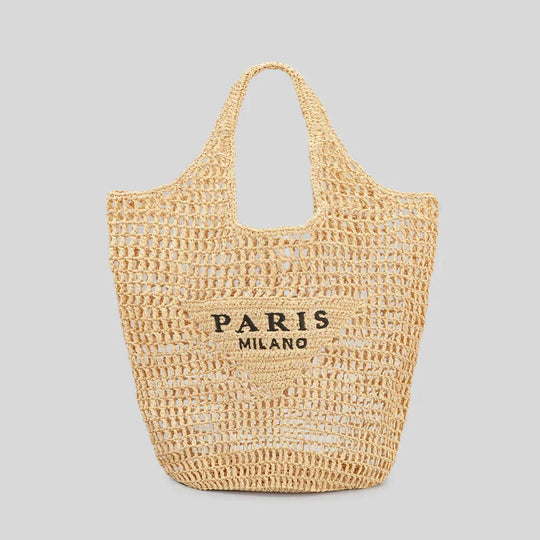 EB | Milano - Handgewebte Tasche mit EB | und Milano-Aufdruck