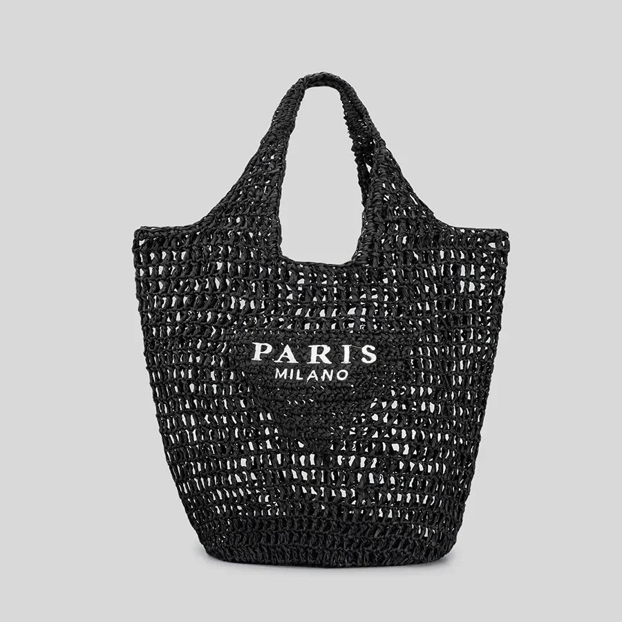 EB | Handgewebte Tasche mit EB- und Milano-Aufdruck