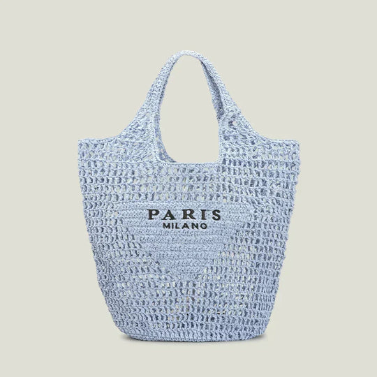EB | Handgewebte Tasche mit EB- und Milano-Aufdruck