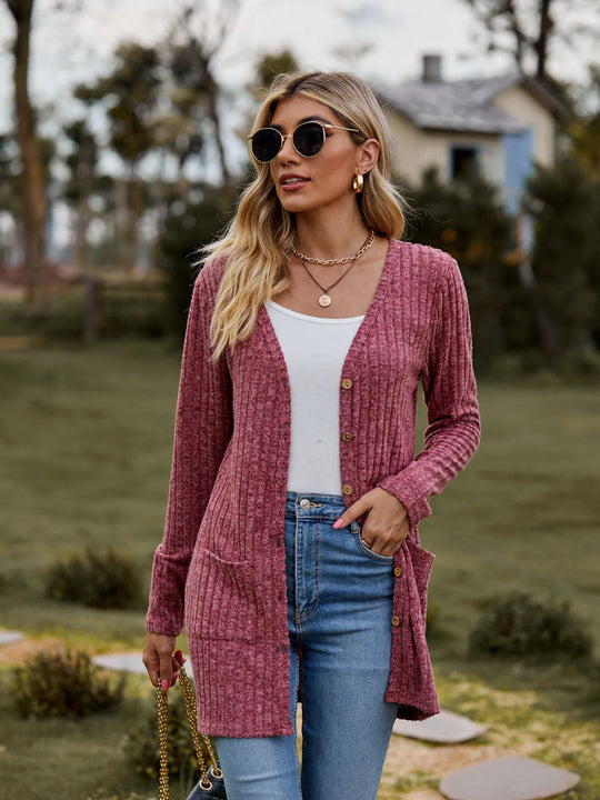 EB | Modische Strickjacke für Frauen mit Taschen