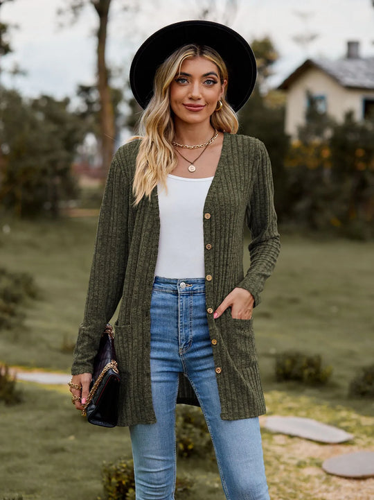 EB | Modische Strickjacke für Frauen mit Taschen