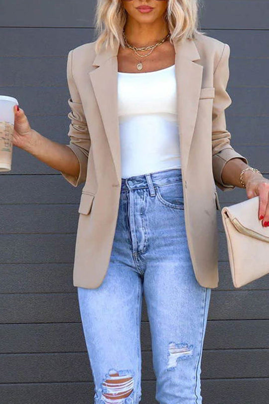 EB | Mittellanger Blazer mit Revers