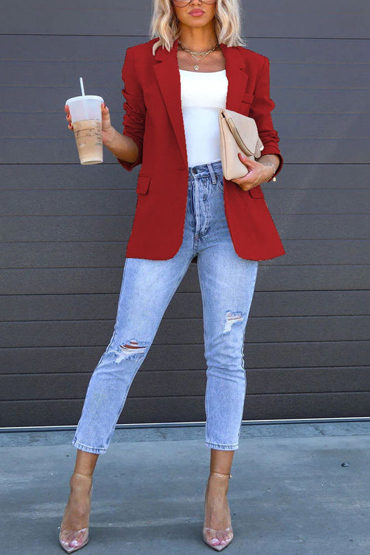 EB | Mittellanger Blazer mit Revers