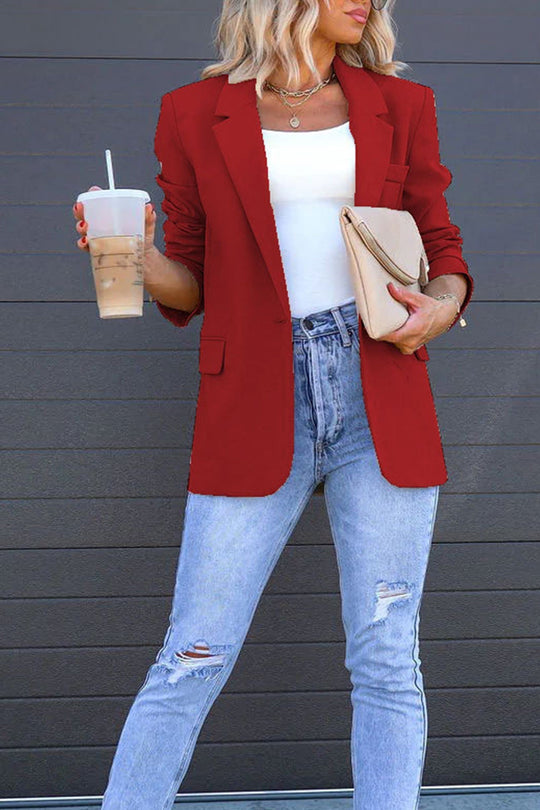 EB | Mittellanger Blazer mit Revers