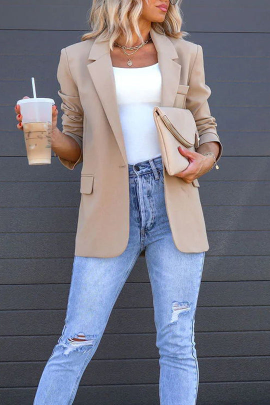 EB | Mittellanger Blazer mit Revers