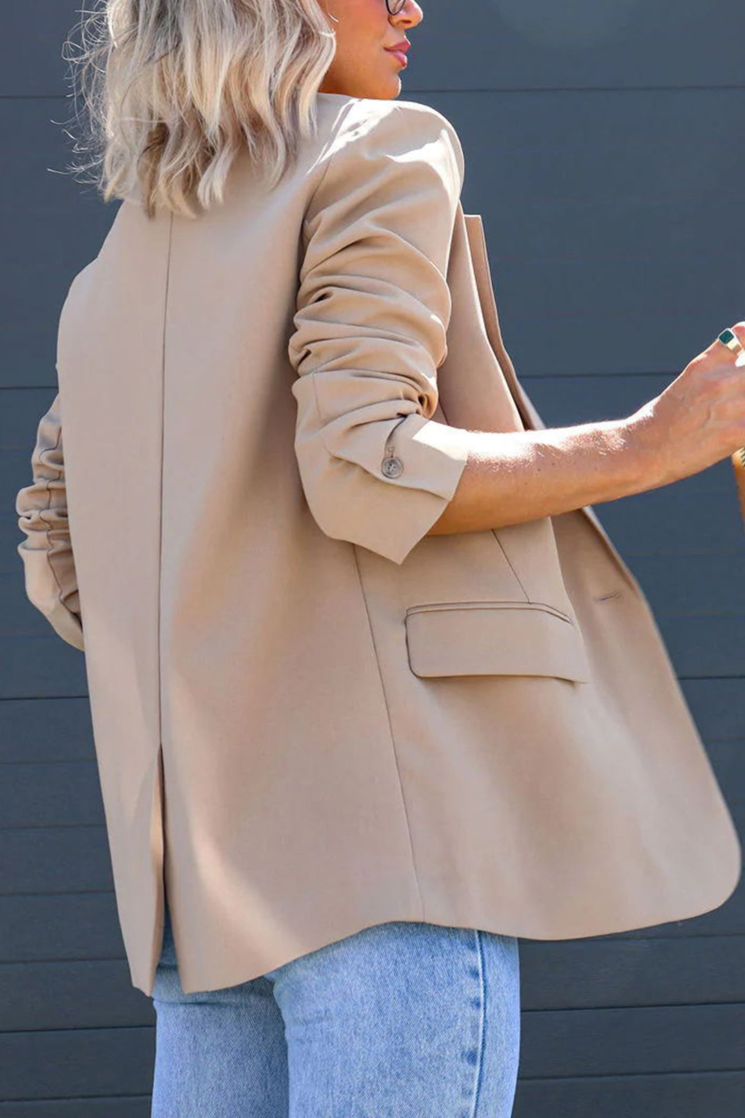 EB | Mittellanger Blazer mit Revers