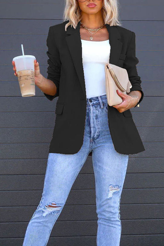 EB | Mittellanger Blazer mit Revers