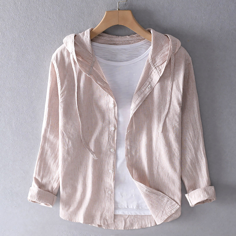 EB | Damen Luftige Weiche Bluse mit Kapuze Taschen