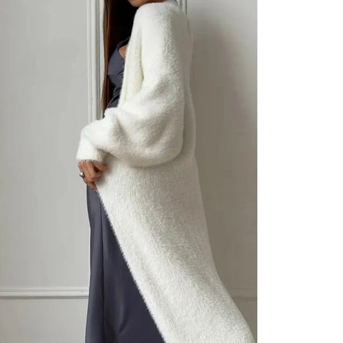 EB | Damen Lange Strickjacke mit Lockere Passform