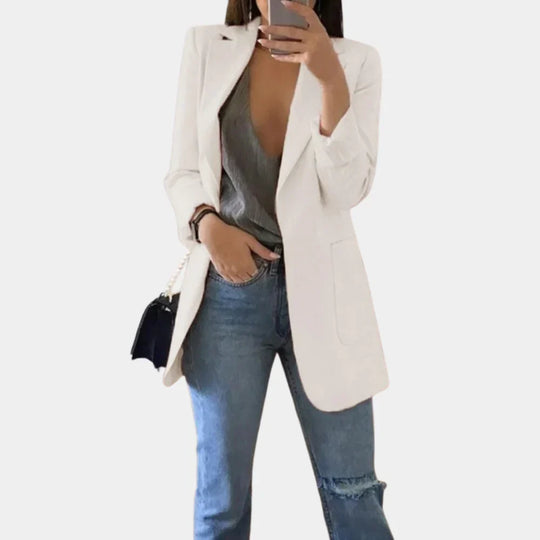 EB | Langer Slim Fit Blazer für Damen