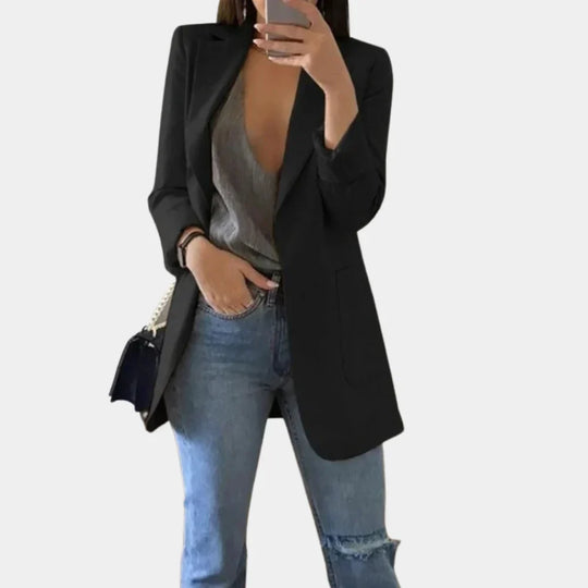 EB | Langer Slim Fit Blazer für Damen