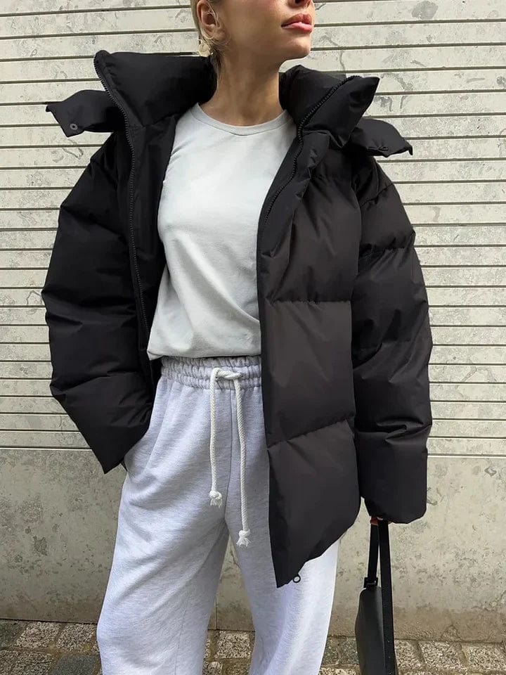 EB | Damen Oversized-Pufferjacke mit gemütlicher Winterwärme