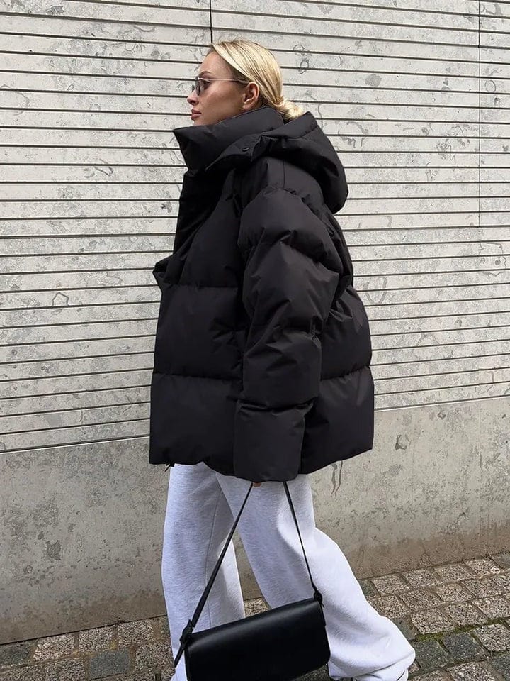 EB | Damen Oversized-Pufferjacke mit gemütlicher Winterwärme