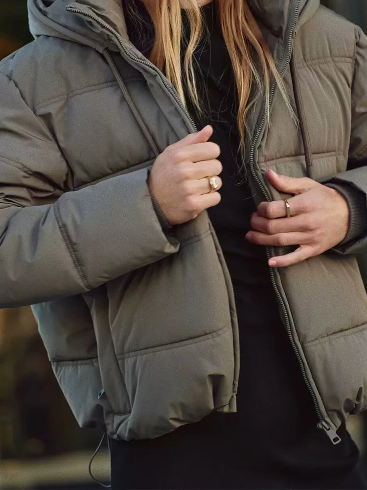 EB | Damen Leichte Gesteppte Pufferjacke Stylisch und Warm