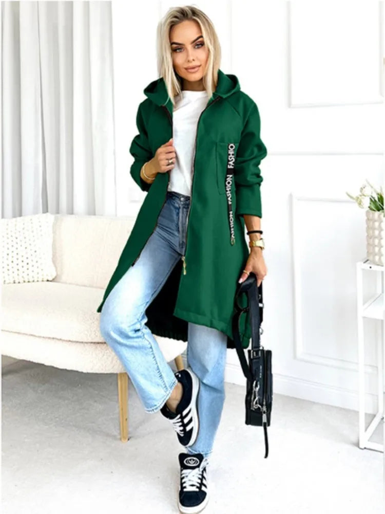 EB | Fleece Hoodie Jacke - Damen Winterjacke