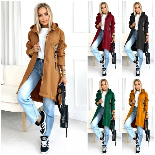 EB | Fleece Hoodie Jacke - Damen Winterjacke