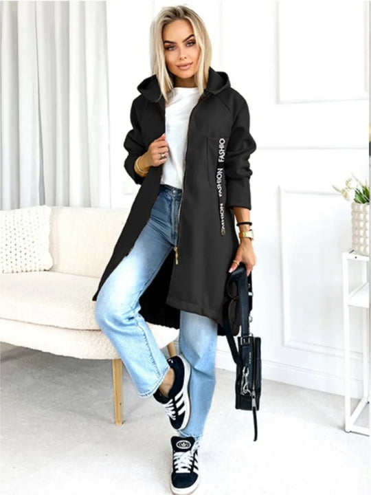 EB | Fleece Hoodie Jacke - Damen Winterjacke