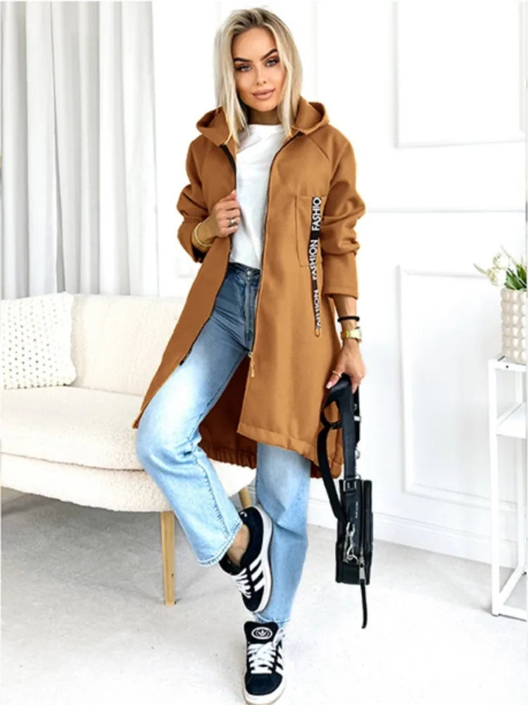 EB | Fleece Hoodie Jacke - Damen Winterjacke