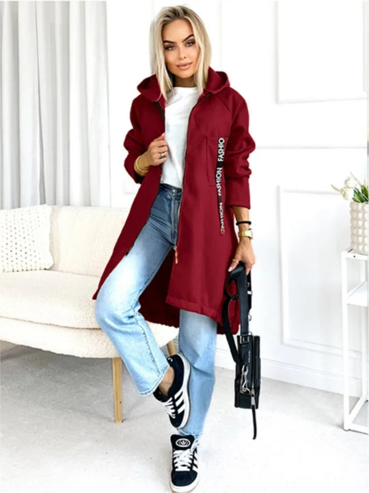 EB | Fleece Hoodie Jacke - Damen Winterjacke