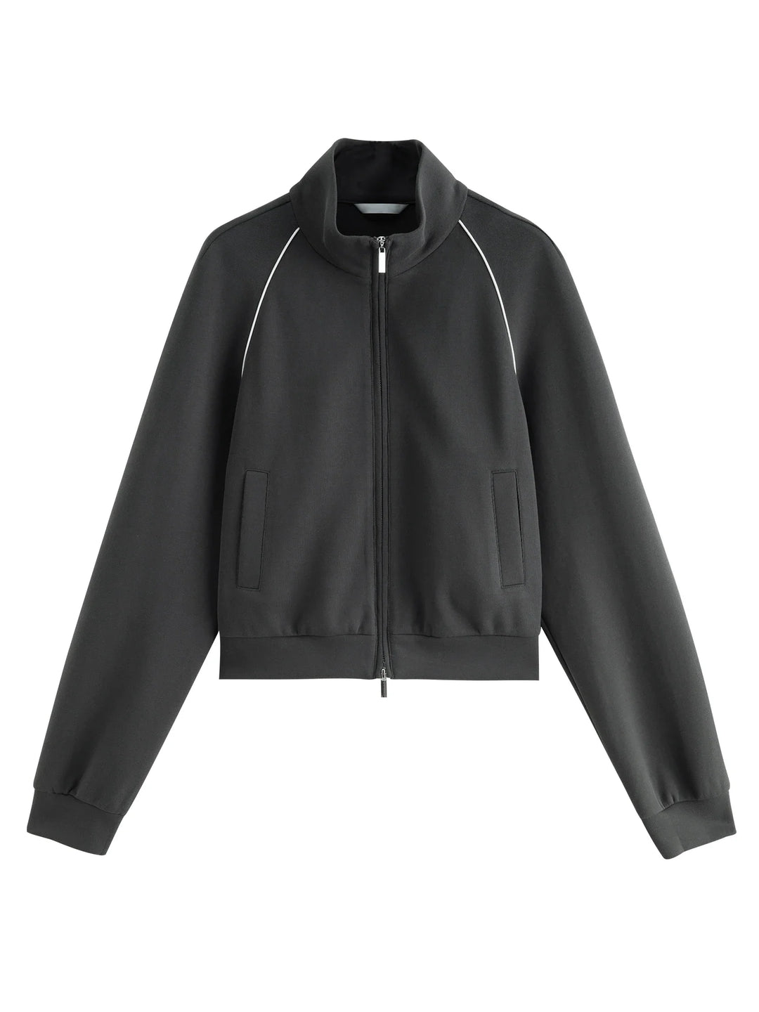 EB | Damen Outfit mit Kontrastfarbiger Cropped Jacke und Bequemen Hosen