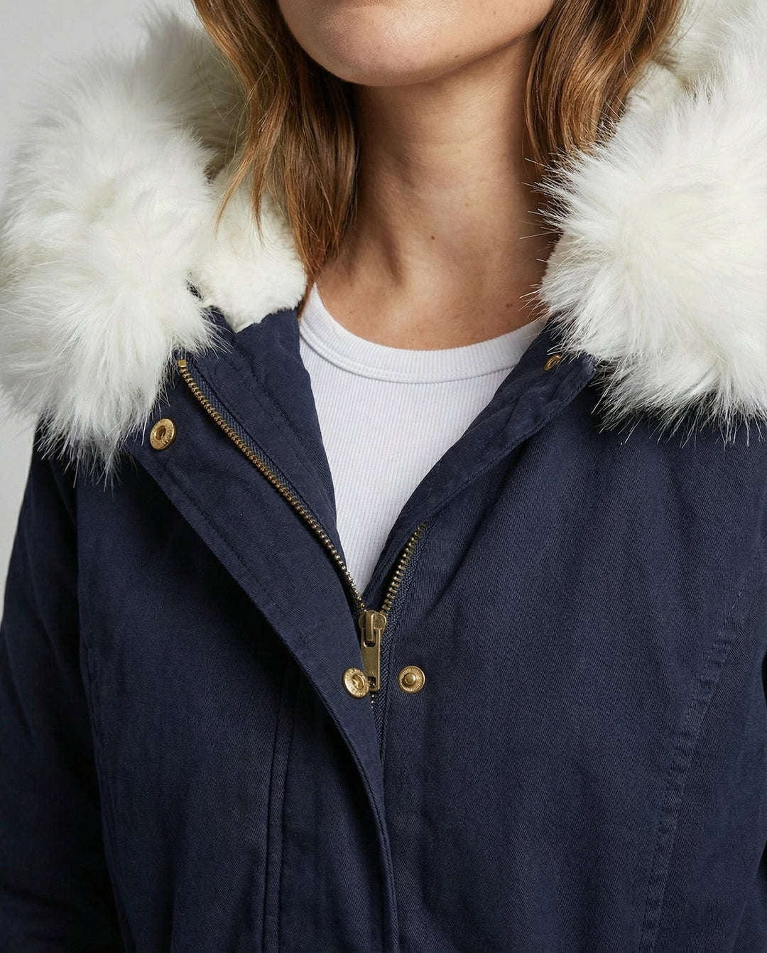 Warme Damen Winterjacke Mittellang | EB