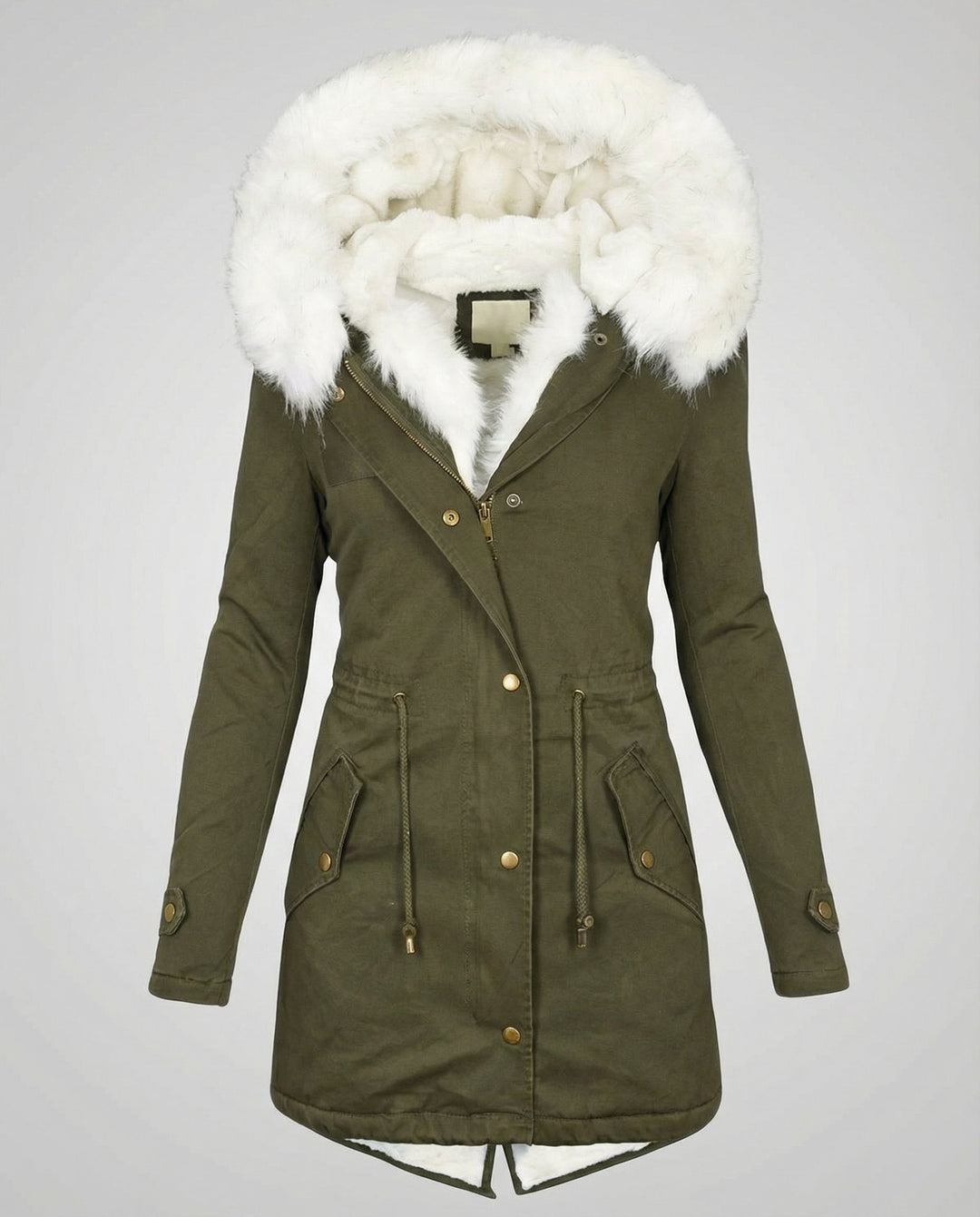 Warme Damen Winterjacke Mittellang | EB