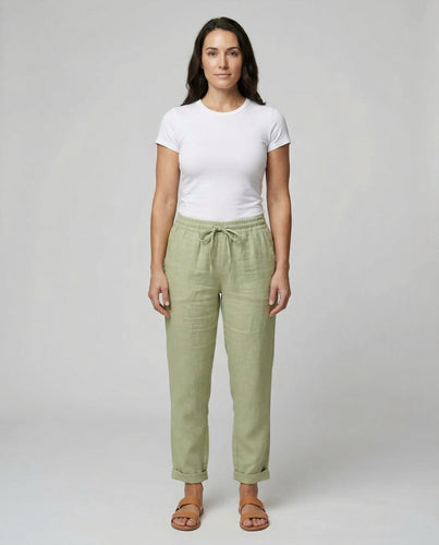 Luftige Damen Leinenhose Sommer | EB