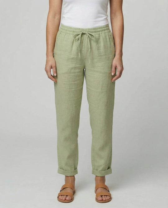 Luftige Damen Leinenhose Sommer | EB