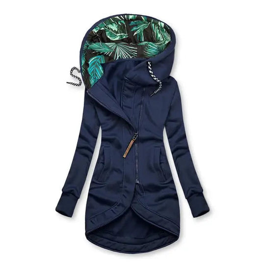 EB | Lange Winterjacke Damen - Gefütterte Jacke