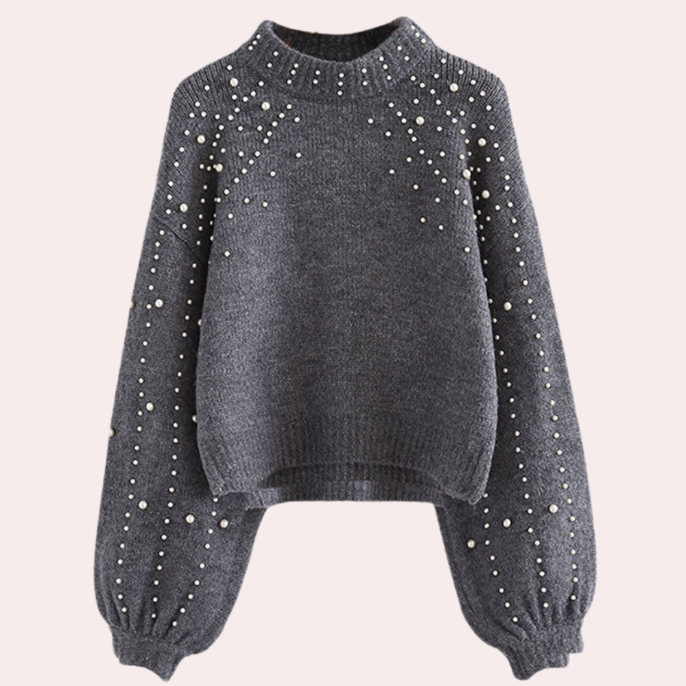 EB | Damenpullover mit Perlen
