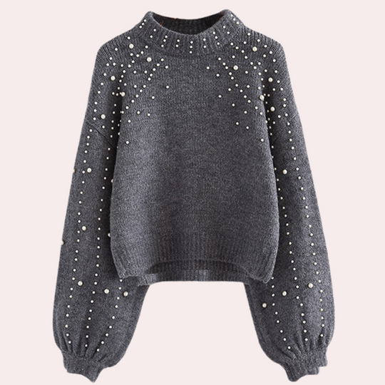 EB | Damenpullover mit Perlen