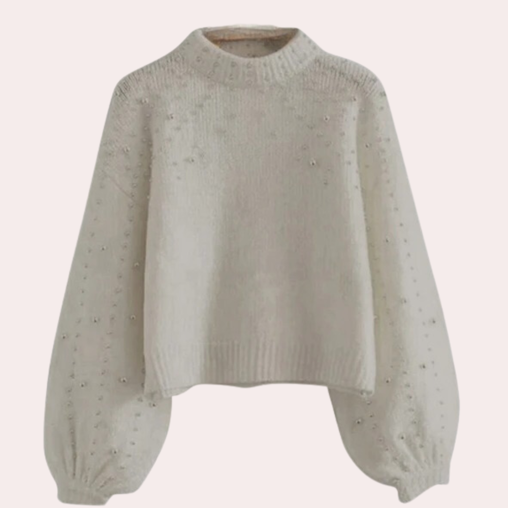 EB | Damenpullover mit Perlen