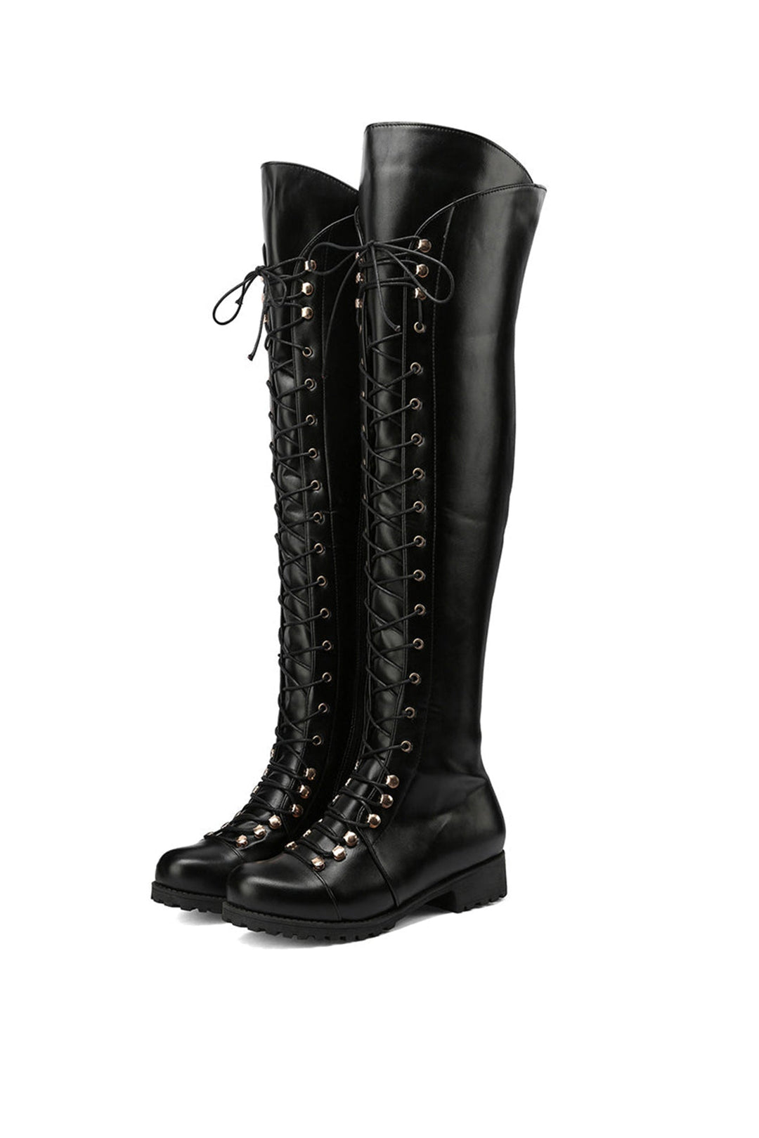 EB | Over-The-Knee Stiefel mit Schnürsenkeln