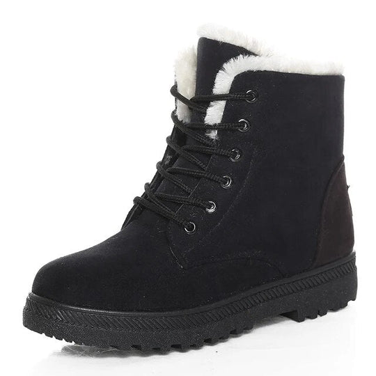 EB | Stylische gefütterte Stiefeletten für Damen – Bequem & Warm für den Winter